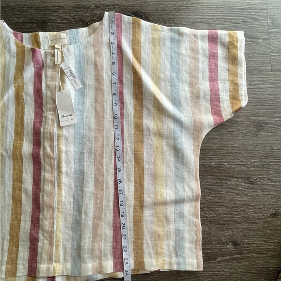 Madewell Multicolor Striped Blouse - Picture 5 of 7